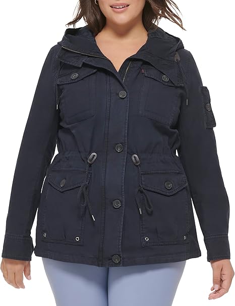 Levi's Women's Lightweight Cotton Military Jacket (Standard & Plus Sizes)