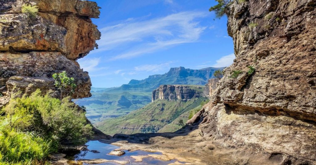 the Drakensberg Mountains